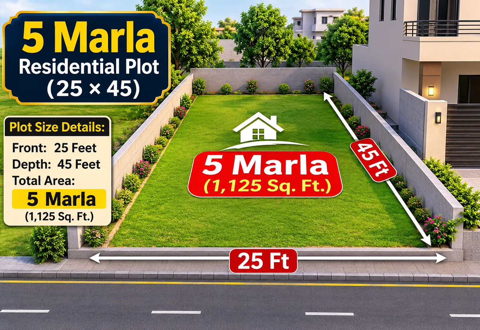 5marla near to park 🏞️ AA-block